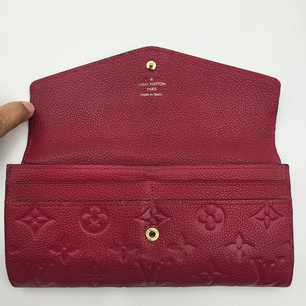 LOUIS VUITTON Leather Empreinte Curieuse Wallet Aurore and Pouch. Authentic.. - Picture 5 of 16